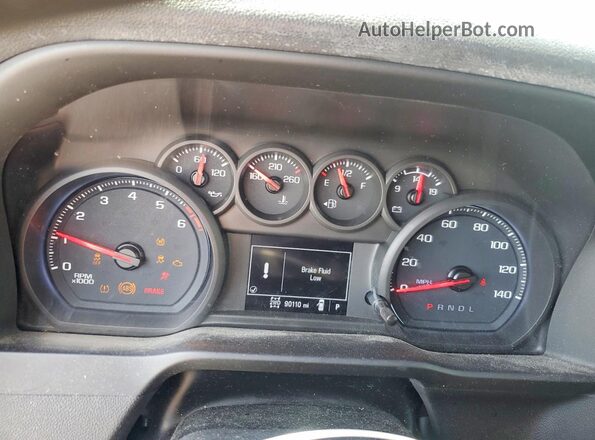 3GCPYCEF9LG218900 2020 CHEVROLET SILVERADO Серый Вид щитка приборов