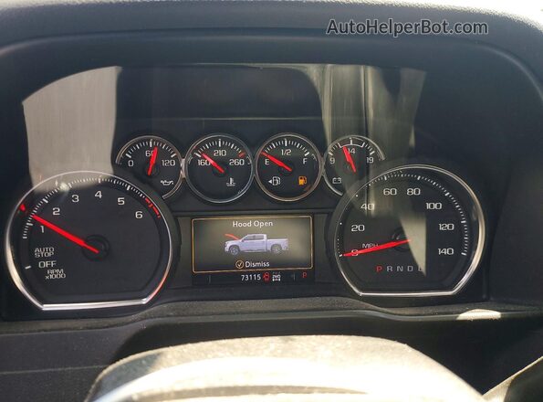 3GCPYEEK6LG136065 2020 CHEVROLET SILVERADO Blue Vista del cuadro de instrumentos