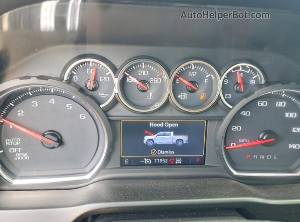 3GCPYFED0LG453122 2020 CHEVROLET SILVERADO Blue ხელსაწყოთა პანელის ხედი