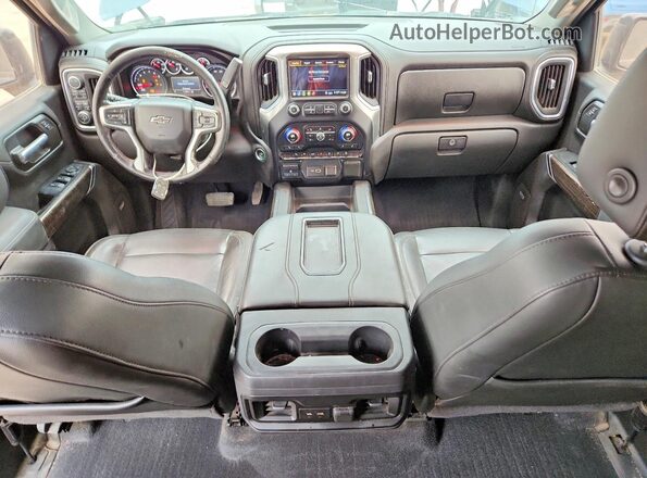 3GCPYFED1LG211990 2020 CHEVROLET SILVERADO Blue Вид панелі приладів