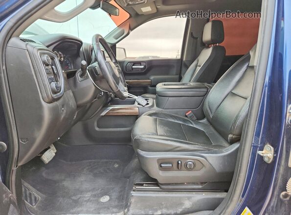 3GCPYFED1LG211990 2020 CHEVROLET SILVERADO Blue Вид салону спереду