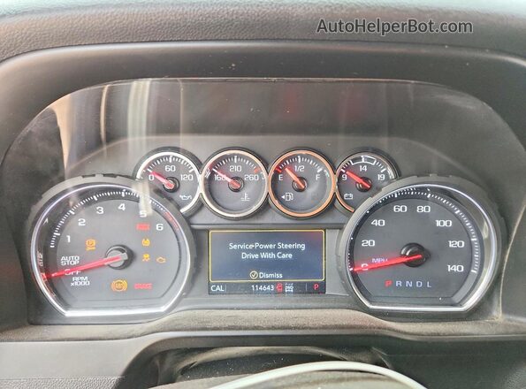 3GCPYFED1LG211990 2020 CHEVROLET SILVERADO Blue Вид щитка приладів