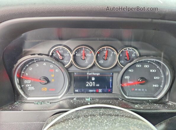 3GCPYFED1MG336215 2021 CHEVROLET SILVERADO Red Widok zestawu wskaźników