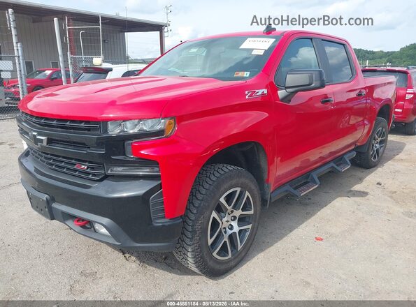 3GCPYFED2KG131158 2019 CHEVROLET SILVERADO Red წინა მარცხენა ხედი სამი მეოთხედიდან