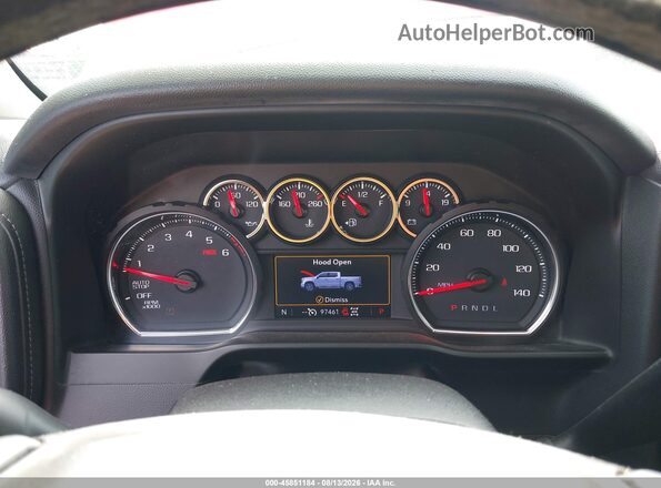 3GCPYFED2KG131158 2019 CHEVROLET SILVERADO Red უკანა სავარძლების ხედი
