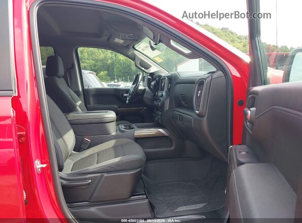3GCPYFED2KG131158 2019 CHEVROLET SILVERADO Red წინა სალონის ხედი