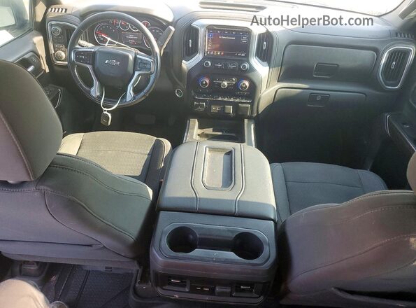 3GCPYFED2KG198262 2019 CHEVROLET SILVERADO Белый Вид панели приборов
