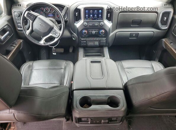3GCPYFED2KG236685 2019 CHEVROLET SILVERADO Серый Вид панели приборов