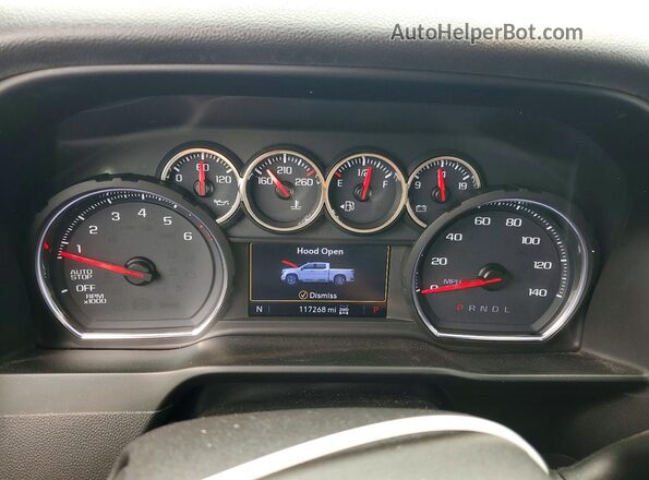 3GCPYFED2KG236685 2019 CHEVROLET SILVERADO Серый Вид щитка приборов