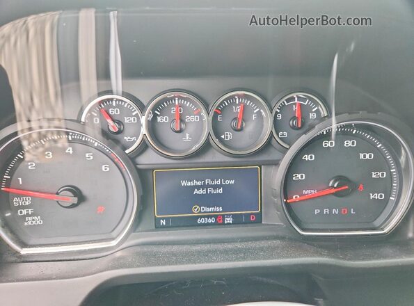 3GCPYFED3LG133938 2020 CHEVROLET SILVERADO Черный Вид щитка приборов
