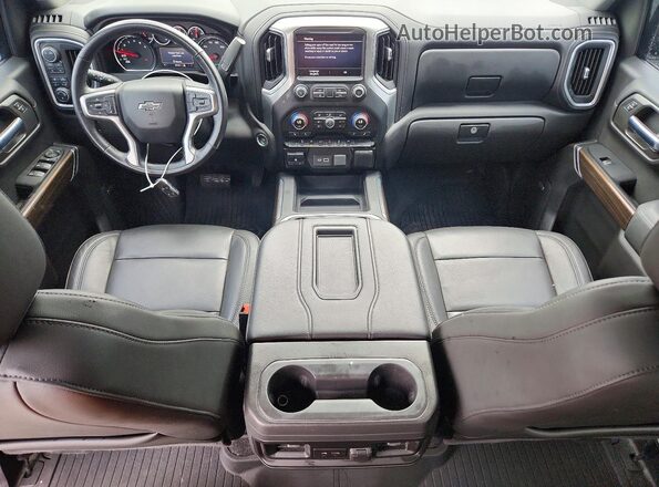 3GCPYFED3LG133938 2020 CHEVROLET SILVERADO Черный Вид панели приборов