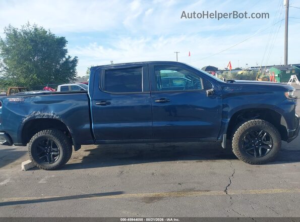 3GCPYFED7MG210795 2021 CHEVROLET SILVERADO Blue Rear interior view