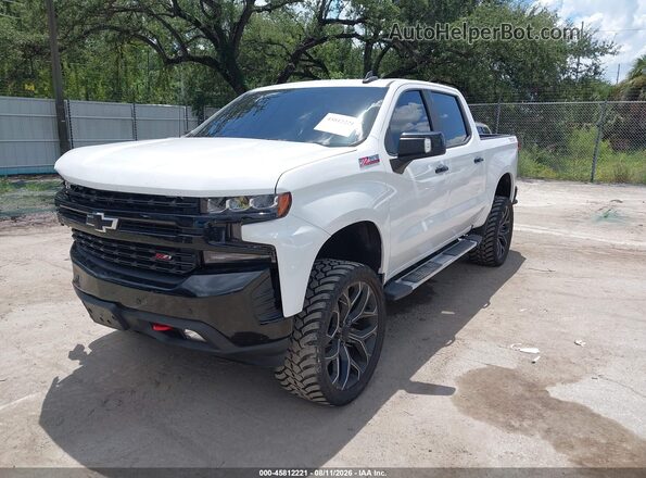 3GCPYFED8KG199934 2019 CHEVROLET SILVERADO White Vista tres cuartos delantera izquierda