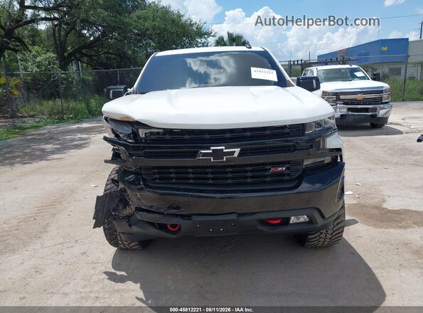 3GCPYFED8KG199934 2019 CHEVROLET SILVERADO White Vista del cuadro de instrumentos