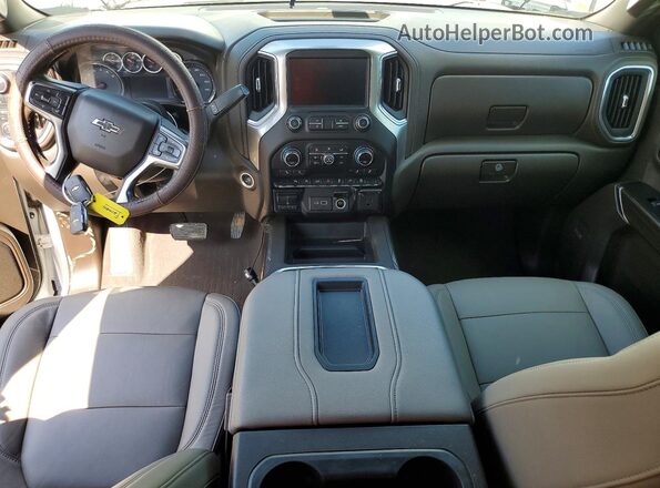 3GCPYFED8LG111580 2020 CHEVROLET SILVERADO White Вид панелі приладів