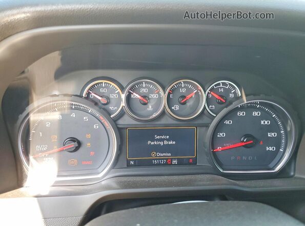 3GCPYFED8LG111580 2020 CHEVROLET SILVERADO White Вид щитка приладів