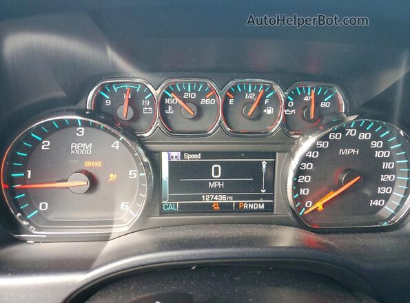 3GCUCSEC9GG102216 2016 CHEVROLET SILVERADO Black Widok zestawu wskaźników