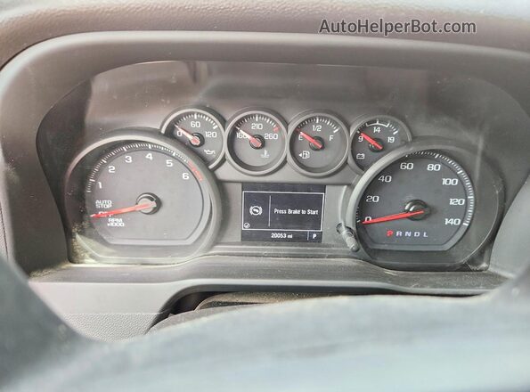 3GCUDAED4PG115004 2023 CHEVROLET SILVERADO White Vista del cuadro de instrumentos