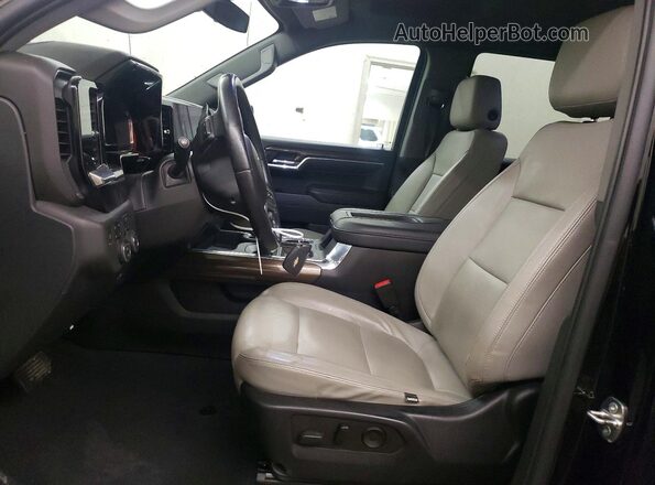 3GCUDEED9NG583248 2022 CHEVROLET SILVERADO Black წინა სალონის ხედი
