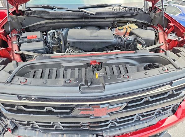 3GCUDFED4NG606585 2022 CHEVROLET SILVERADO Red Вид задньої частини салону