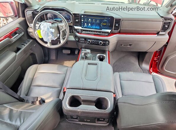 3GCUDFED4NG606585 2022 CHEVROLET SILVERADO Red Вид панелі приладів