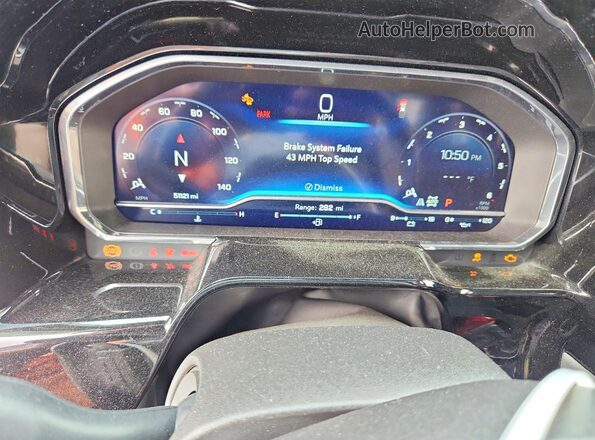 3GCUDFED4NG606585 2022 CHEVROLET SILVERADO Red Вид щитка приладів