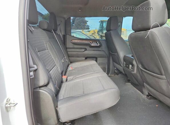 3GCUDFED8NG621722 2022 CHEVROLET SILVERADO White უკანა სავარძლების ხედი