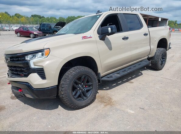 3GCUDFED9NG681282 2022 CHEVROLET SILVERADO Tan Առջևի ձախ երեք քառորդ տեսարան