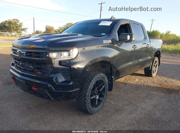 3GCUDFEL5NG630756 2022 CHEVROLET SILVERADO Black Передня ліва чверть