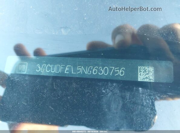 3GCUDFEL5NG630756 2022 CHEVROLET SILVERADO Black Вид підкапотного простору
