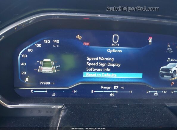 3GCUDFEL5NG630756 2022 CHEVROLET SILVERADO Black Вид задніх сидінь