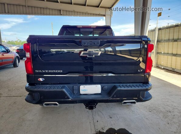 3GCUDFET4NG567102 2022 CHEVROLET SILVERADO Black Widok z tyłu