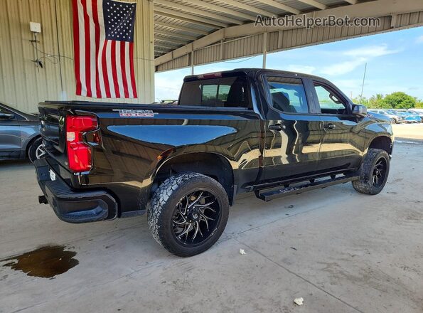 3GCUDFET4NG567102 2022 CHEVROLET SILVERADO Black Tył prawy