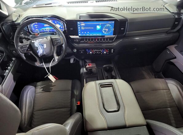 3GCUDHEL5NG573521 2022 CHEVROLET SILVERADO Black Dashboard view