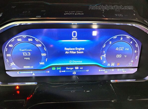 3GCUDHEL9NG560061 2022 CHEVROLET SILVERADO White Вид щитка приладів