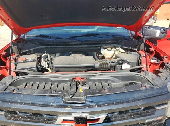 3GCUDHEL9NG680247 2022 CHEVROLET SILVERADO Red Вид задньої частини салону