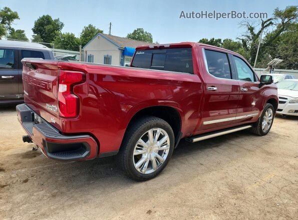 3GCUDJET9NG603627 2022 CHEVROLET SILVERADO Красный Задняя правая четверть