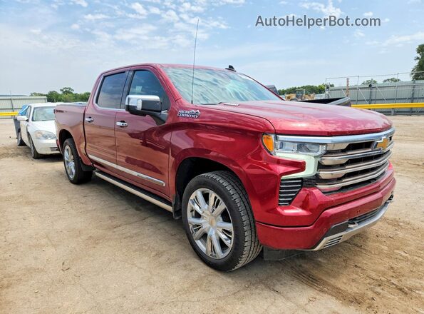 3GCUDJET9NG603627 2022 CHEVROLET SILVERADO Красный Передняя правая четверть
