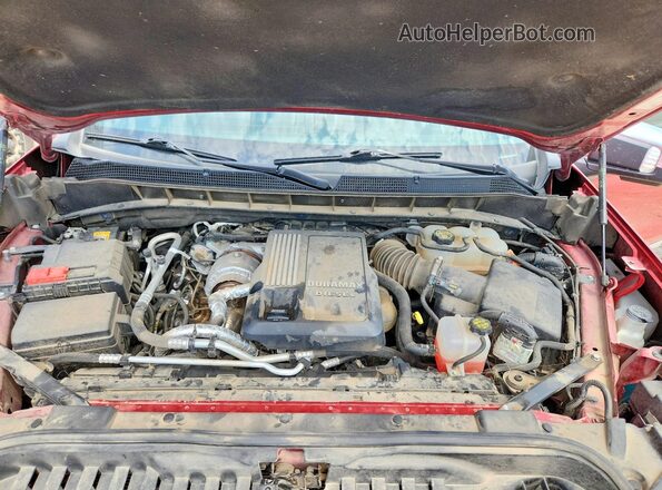3GCUDJET9NG603627 2022 CHEVROLET SILVERADO Красный Вид задней части салона