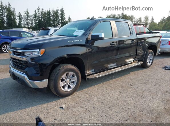 3GCUKDED4TG348527 2026 CHEVROLET SILVERADO Черный Передняя левая четверть