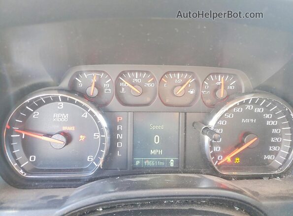 3GCUKNEC1HG274536 2017 CHEVROLET SILVERADO Синий Вид щитка приборов