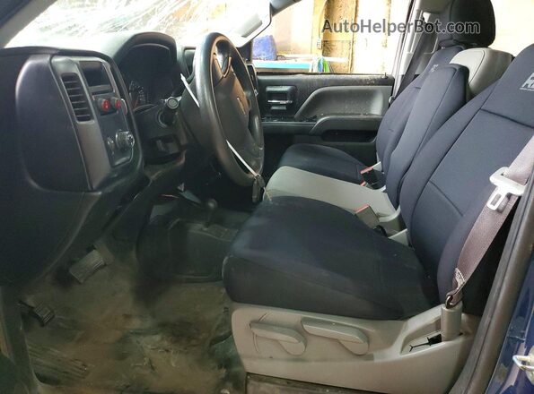 3GCUKNEC1HG274536 2017 CHEVROLET SILVERADO Синий Вид салона спереди