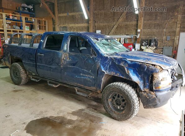 3GCUKNEC1HG274536 2017 CHEVROLET SILVERADO Синий Передняя правая четверть