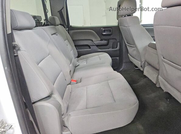 3GCUKNEC2JG172068 2018 CHEVROLET SILVERADO White Rear seats view
