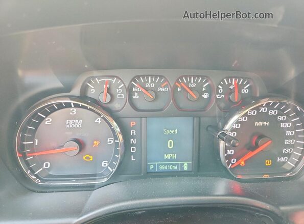 3GCUKPEC8JG251286 2018 CHEVROLET SILVERADO Red ხელსაწყოთა პანელის ხედი