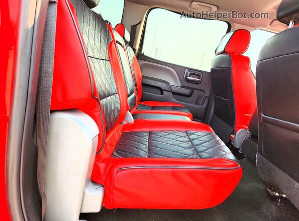 3GCUKPEC8JG251286 2018 CHEVROLET SILVERADO Red უკანა სავარძლების ხედი