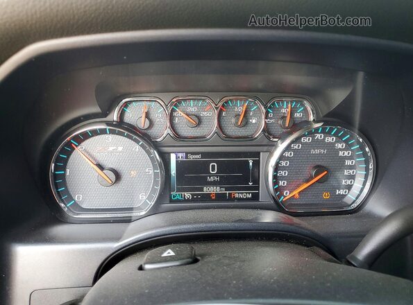 3GCUKREC0GG191525 2016 CHEVROLET SILVERADO Белый Вид щитка приборов