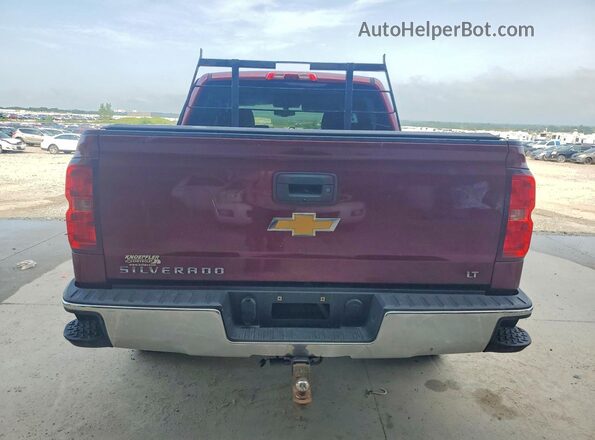 3GCUKREC1GG154466 2016 CHEVROLET SILVERADO Maroon Вид ззаду