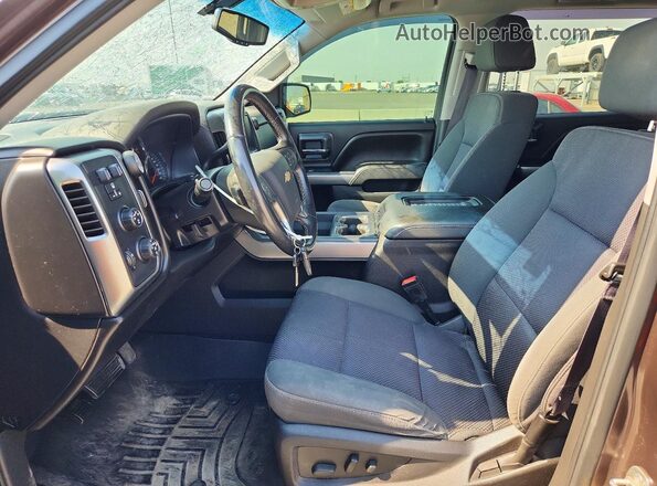 3GCUKREC1GG302518 2016 CHEVROLET SILVERADO Brown წინა სალონის ხედი
