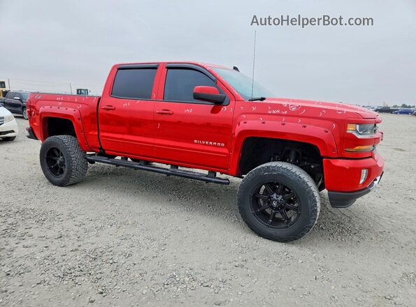 3GCUKREC1JG191539 2018 CHEVROLET SILVERADO Красный Передняя правая четверть